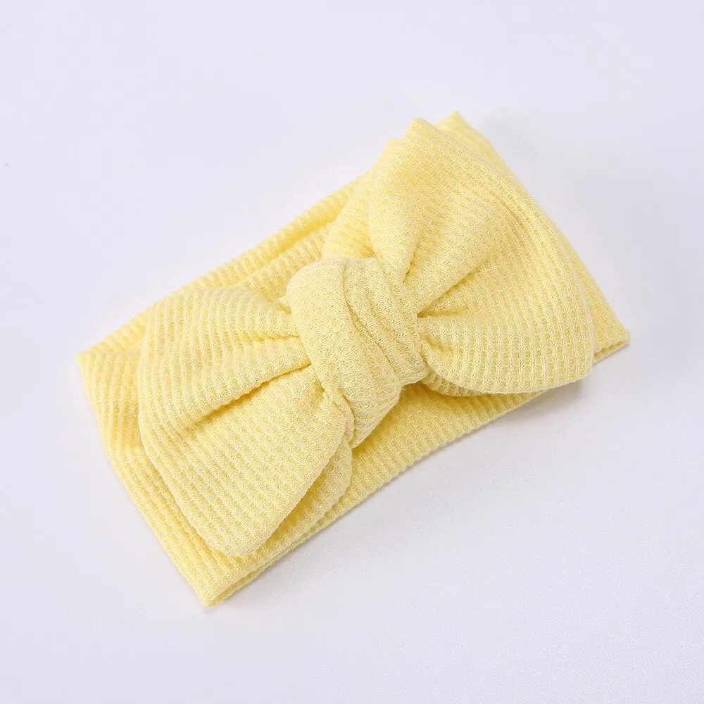 Waffle bowknot headband