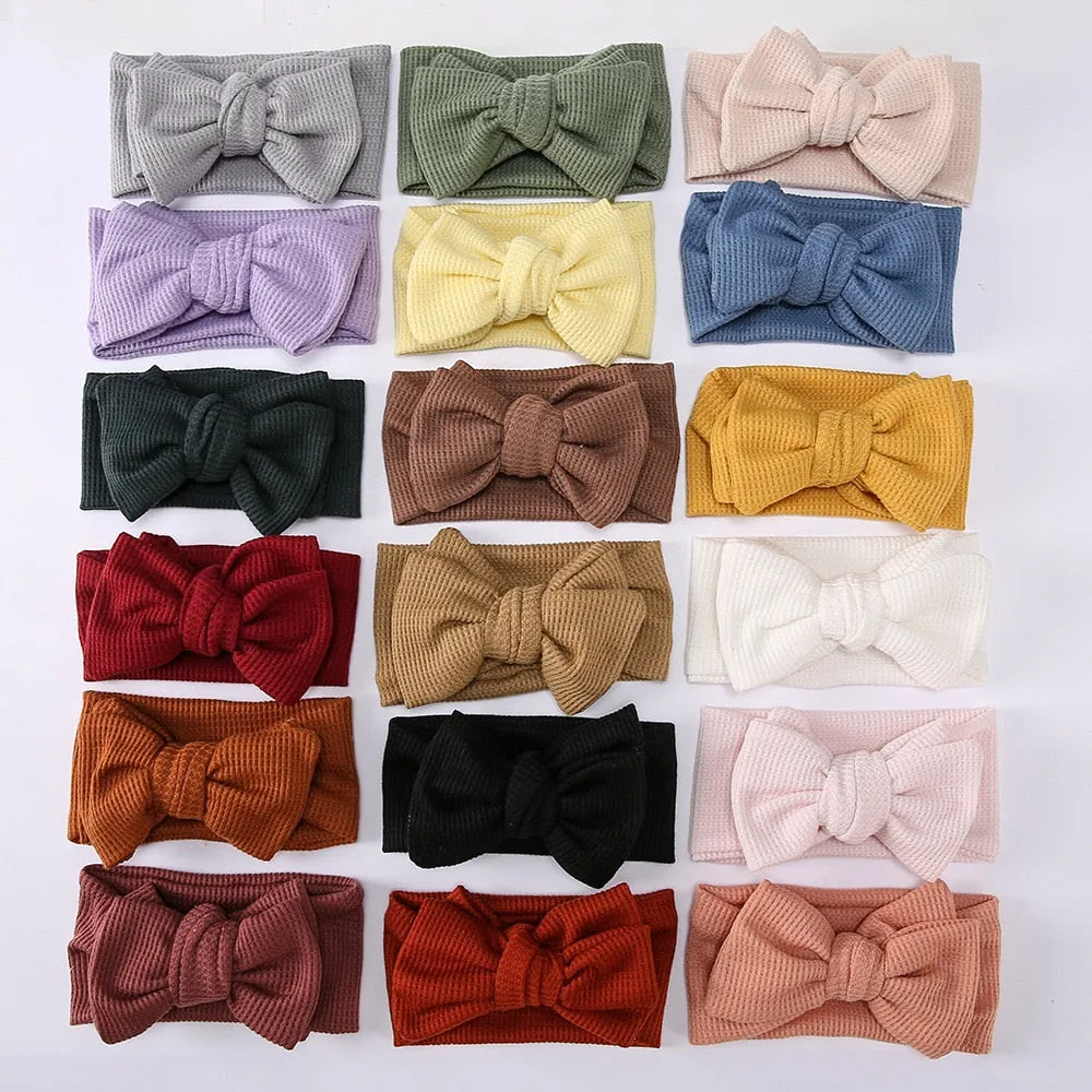 Waffle bowknot headband