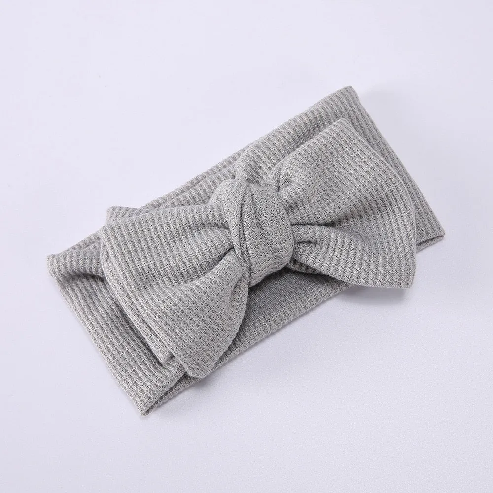 Waffle bowknot headband