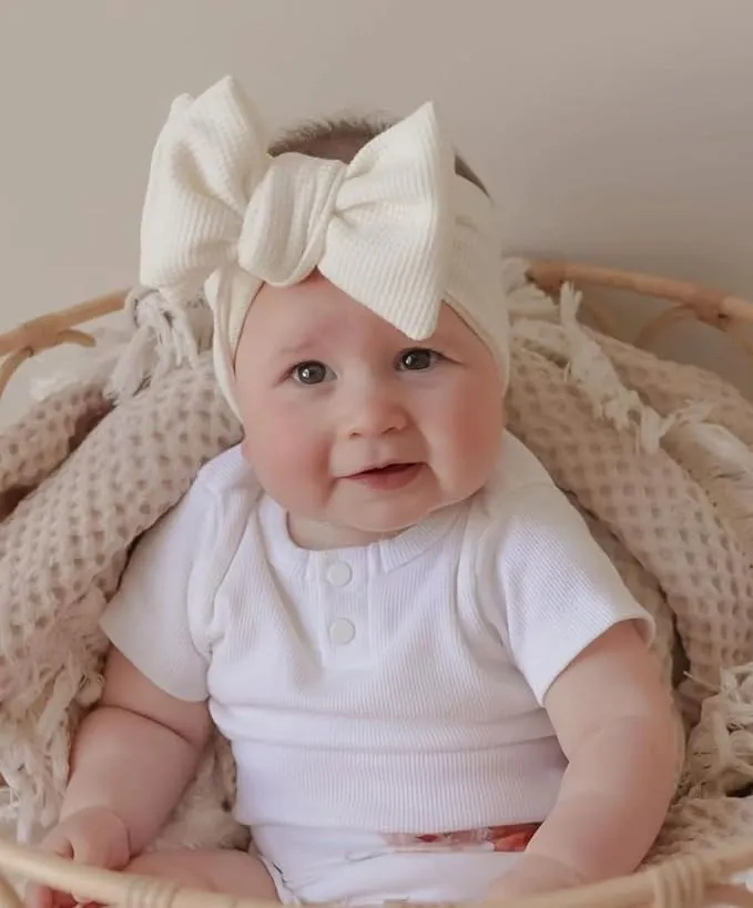 Waffle bowknot headband