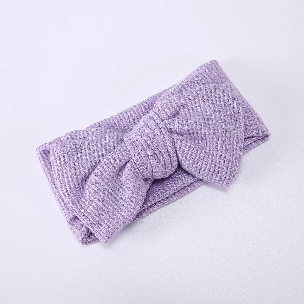 Waffle bowknot headband