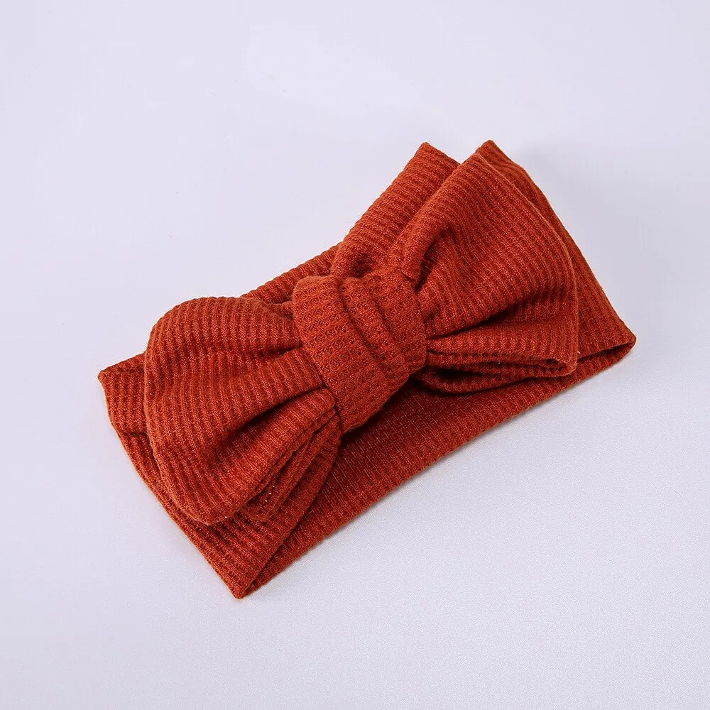 Waffle bowknot headband