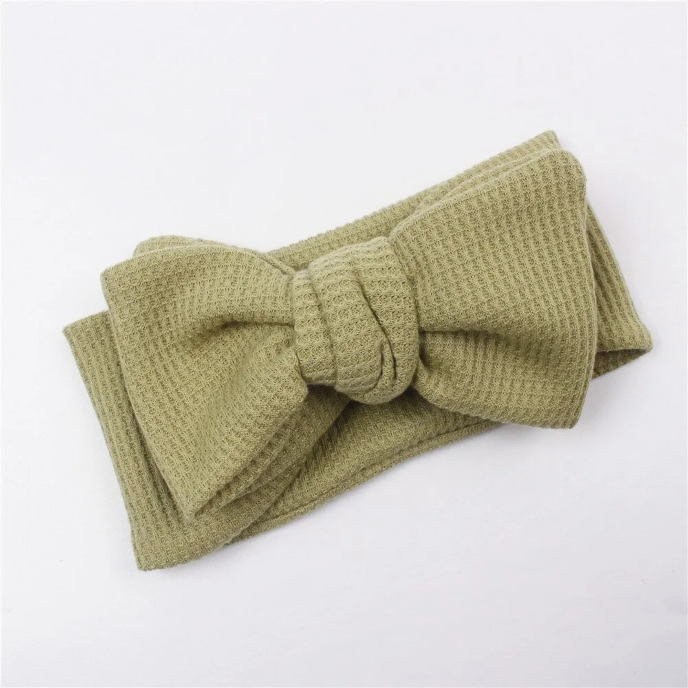 Waffle bowknot headband