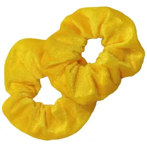 Yellow Velvet Scrunchies 2 Pack